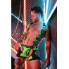 Breedwell Harnais Neo Camo Noir-Vert Neon